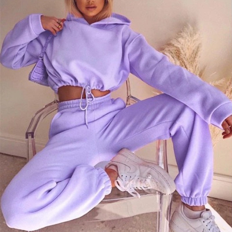 Jogging Suits For Women 2 Piece Sweatsuits Tracksuits Sexy Long Sleeve HoodieCasual Fitness Sportswear - gr8garms